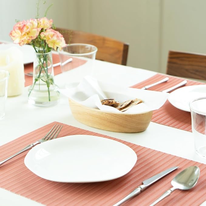 Placemats Set of 12 Vinyl/Plastic Woven Place Mats - Image 7