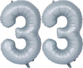 40 In Matte gray Number Balloon Helium Foil Mylar Birthday Balloon Digit 33 | by Exquisitehighqualitypartydecorationstomeetyoureveryneed%EF%BC%81