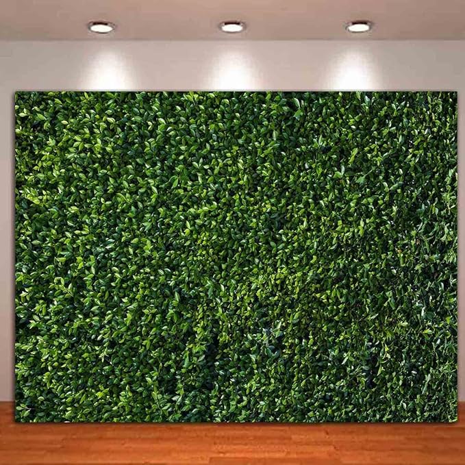 Nature Spring 3D Green Leaves Theme Photo Background Wedding Birthday Party - Image 2