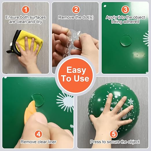 PHIXBEAR 504 Pcs Clear Removable Adhesive Dots, Glue Point Dots - Image 6