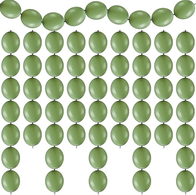 100 Pcs Link Balloon Quick Linking Latex Connected Balloons Linkable by Meanplan