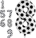 Soccer 8 Balloon Number, 40 Inch Soccer Number 8 Foil Balloon by Froova