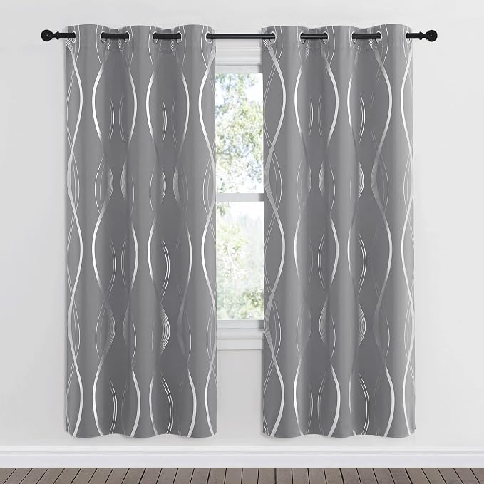 NICETOWN Blackout Curtains 72 inches Long, 2 Panels, 34 x 72 Inch, Microfiber - Image 2