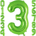 Green Number 3 Balloon 40 Inch, Big Large Foil Helium Number Balloons, Jumbo by AIQINHU