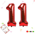 40 inch Number Balloon 0-9 Red Large Number 11 Balloons, Digital Balloons by Smlpuame