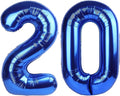 20 Balloons Number for 20th Birthday Party Decorations Women Men, Dark Blue | by Mluchee