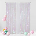 Eternal Beauty Iridescence Sequin Backdrop Curtains, 2 Panels 2x8FT | 3mm by EternalBeauty