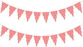 VILIFEVER 2 Pieces Red and White Checkered Banner BBQ Party Decorations | by VILIFEVER