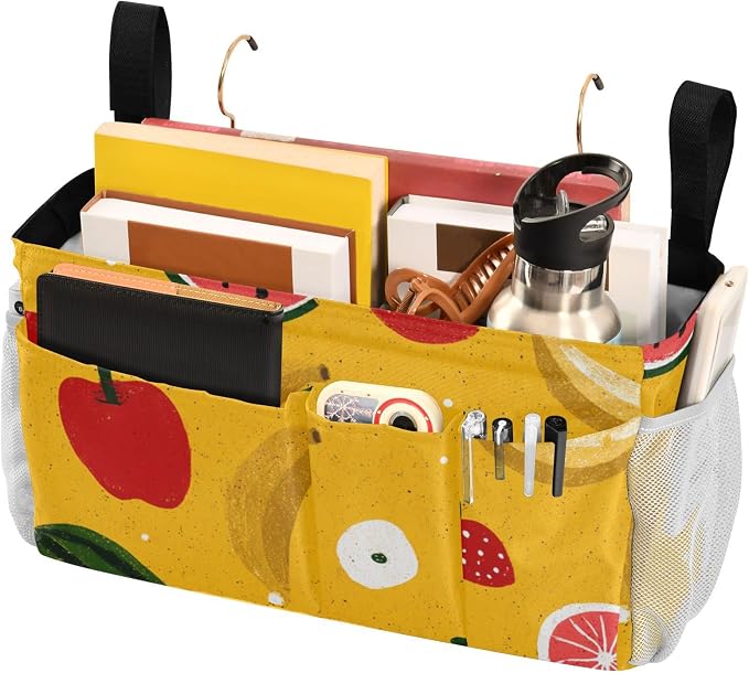 Bedside Caddy Metal Frame Hanging Organizer Bunk Bed Dorm Accessories Hook And - Image 3