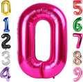40 Inch Hot Pink Number 0 Balloon, 0th Birthday Party Decorations | 40 Inch Hot by Hadoife