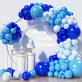 Blue Balloons Arch Kit, ADOINBY 139Pcs Macaron Blue Royal Blue Balloon Garland by ADOINBY