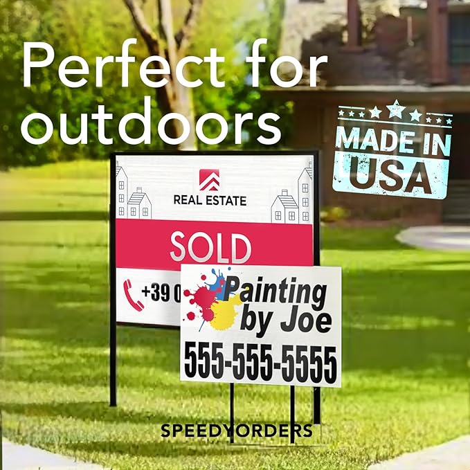 Custom Outdoor Metal Signs, Personalized Aluminum Signs, Customized Safety Signs, Metal Business Signs, Waterproof Outdoor Business Signs, White Aluminum (White, 30x24 In)