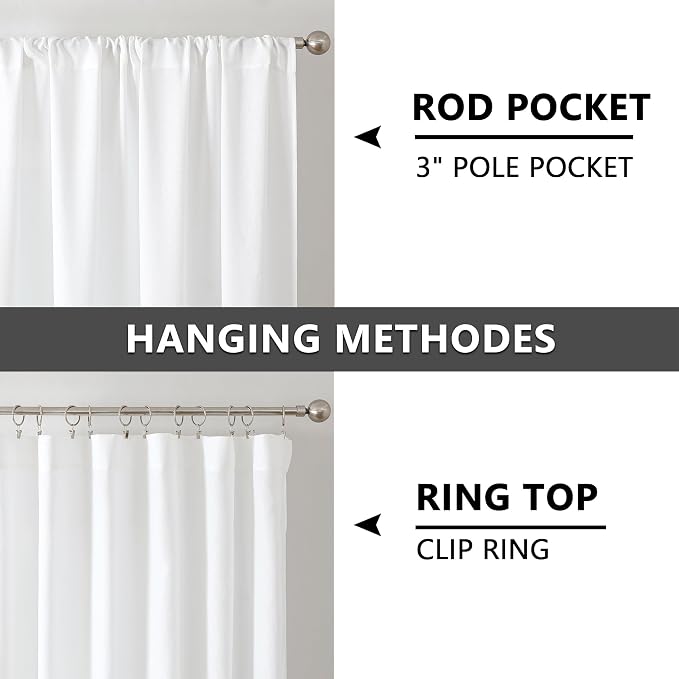Tollpiz Short Linen Tier Curtains Rod Pocket Semi Sheer Half Kitchen Curtain - Image 5