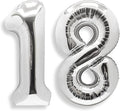 AULE 40 Inch Silver 18 Balloon Number Foil 0-9 Birthday Big Numbers | Birthday by AULE