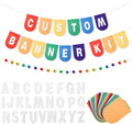 Hahafelt 125 Pcs Make Your Own Banner Kit Personalized Handmade Name Scallop by Hahafelt