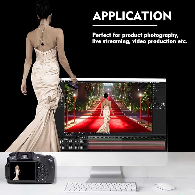 Black Photography Backdrop for Photoshoot, Fabric 5x7ft | Versatile Studio - Image 3