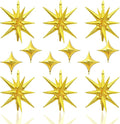 HILAVO 12PCS Gold Star Balloons by HILAVO
