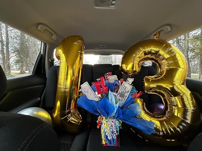 Numbers 20 Balloon 40Inch Gold Balloons - Image 3