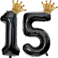 40 inch Large Black 15 Balloon Number by Unknown
