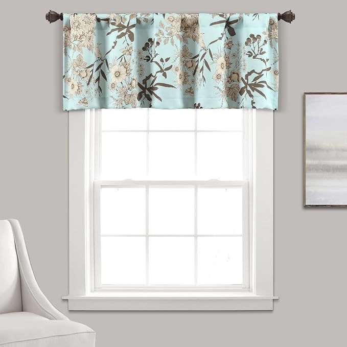 Lush Decor Botanical Garden Curtains Floral Bird Print Light Filtering Window by LushDecor