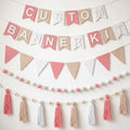 SmoothNovelty 139 Pcs Felt DIY Custom Banner Kit Include 104 Letters 18 by SmoothNovelty