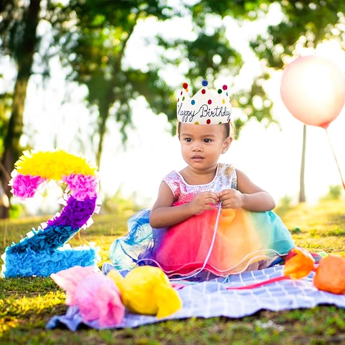 Personalized Hand Embroidered Birthday Hats Unique Happy Birthday Crowns Cute - Image 9