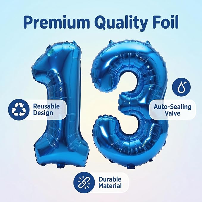 YPSelected 32 Inch Large Foil Helium Number Balloon Birthday Wedding Party 0-9 - Image 6