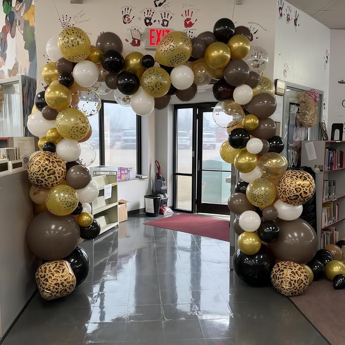 Cheetah Print Balloons, Jungle Animal Balloon Cheetah Decorations - Image 4