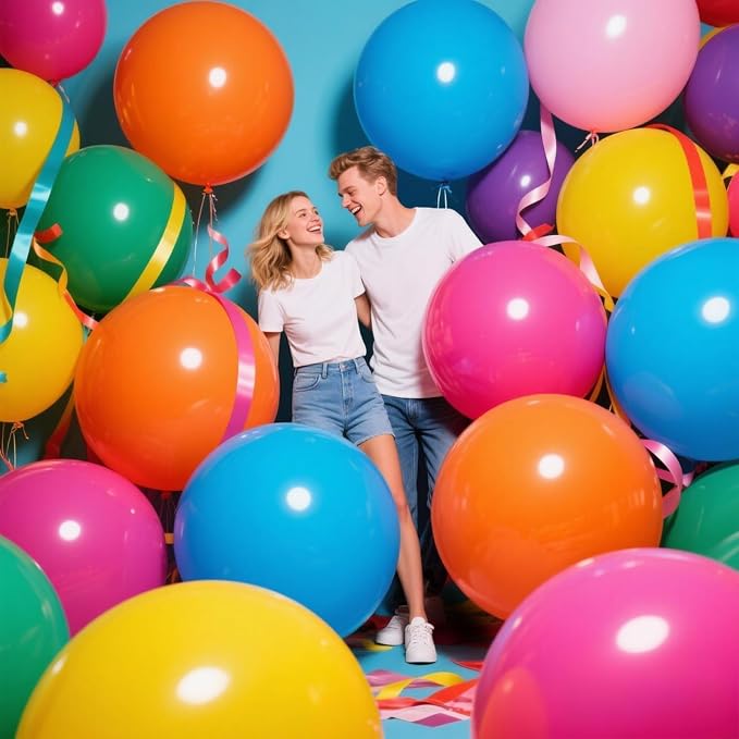 Red Balloons 18 Inch 12 Pack Large Latex Party Balloons Round Helium Balloon - Image 9