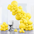 PartyWoo Yellow Balloons 152pcs Matte Yellow Color 18 12 10 5 Inch | 18 12 10 5 by PartyWoo