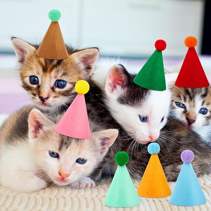 Hxezoc 10 Pcs Colorful Mini Party Hats - Image 4