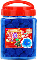 Iooleem Blue Pom Poms, Craft Pom Pom Balls by IOOLEEM