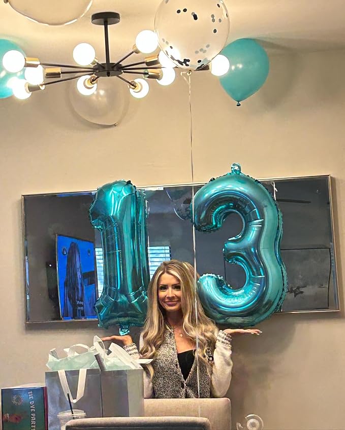 Light Blue Number 9 Balloon 40 Inch - Image 6