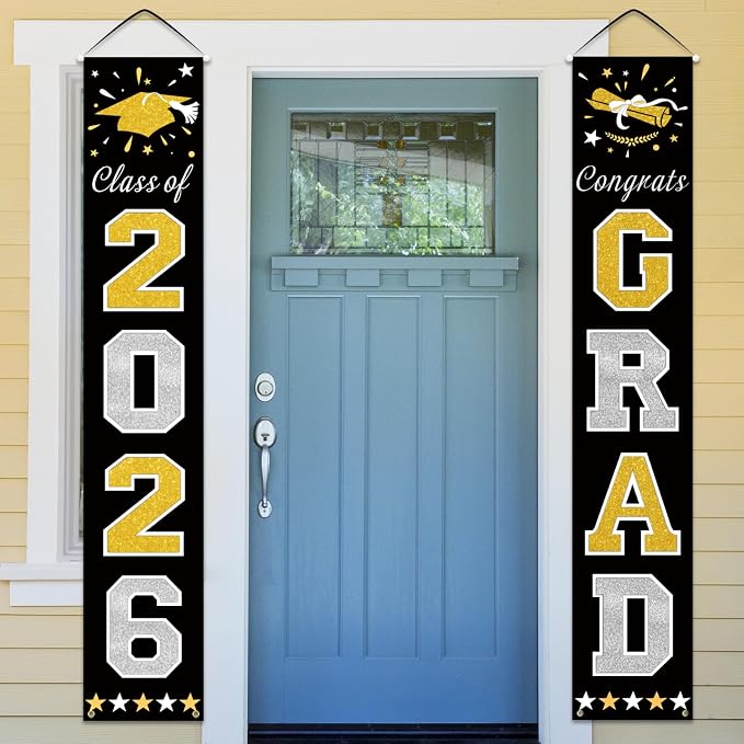DAZONGE Graduation Decorations 2026, Graduation Porch Banners - Image 2