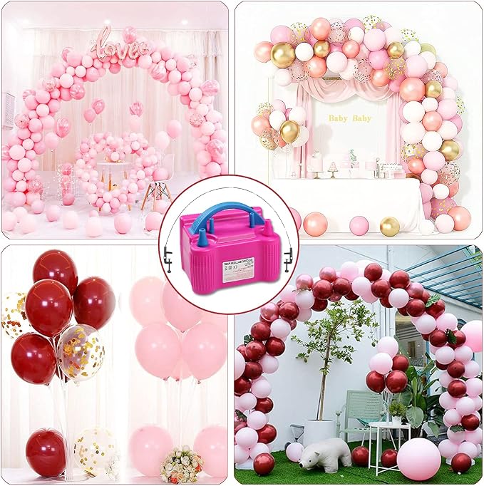 Balloon Arch Kit and Balloon Pump Electric, 12ft Wide Table Balloon Arch Stand - Image 6