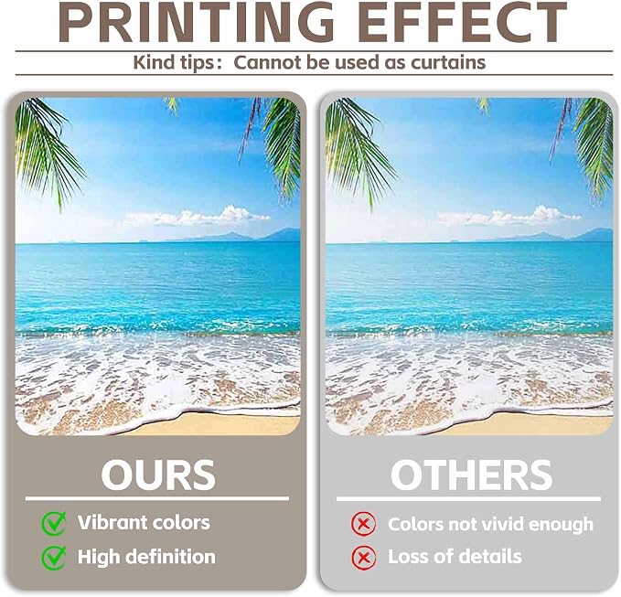 12x8ft Summer Beach Photography Backdrop Hawaii Tropical Banner | Ocean Seaside - Image 5