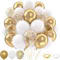 Patimate White and Gold Balloons Set by PatimateDirect