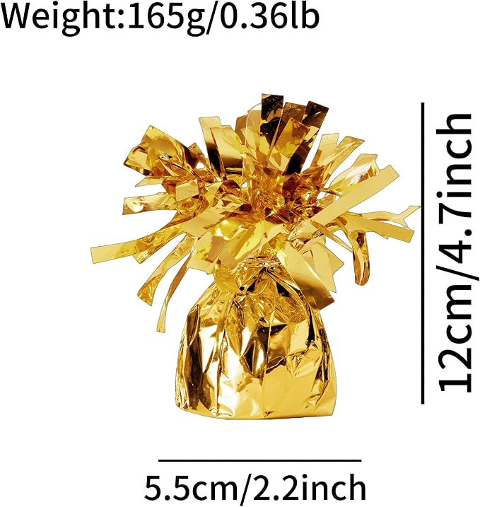 Balloon Weights, 12 Pieces, Weight 0.36Lb | Aluminum Foil, Suitable - Image 3
