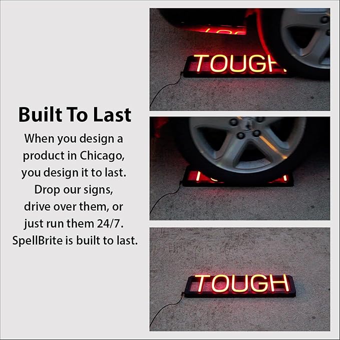 SpellBrite BEER & WINE Sign | Beer-Related Sign with Neon Look, White LED Light Source | 22.0" x 15.0"