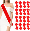 Blank Sash 16 PCS Sashes DIY Satin Sash Chair Sashes Scout Sash President Sash Senior Sash Scout Sash Wedding Party Sash