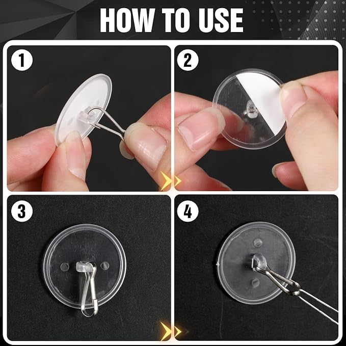 100-Pack Self-Adhesive Ceiling Hooks - Image 5