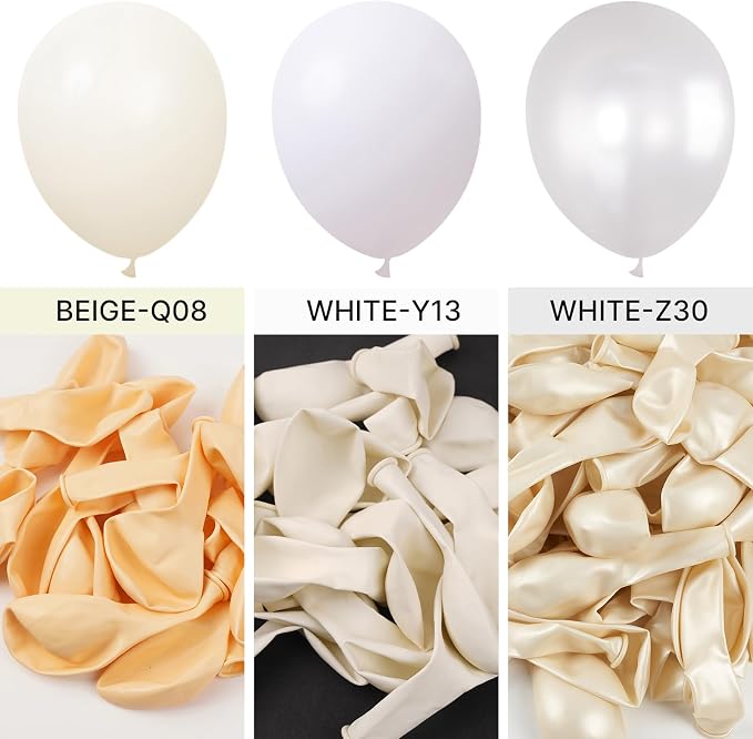 PartyWoo White Balloons 50pcs Small Mini Latex Matte Balloons 5 Inch | Wedding - Image 6
