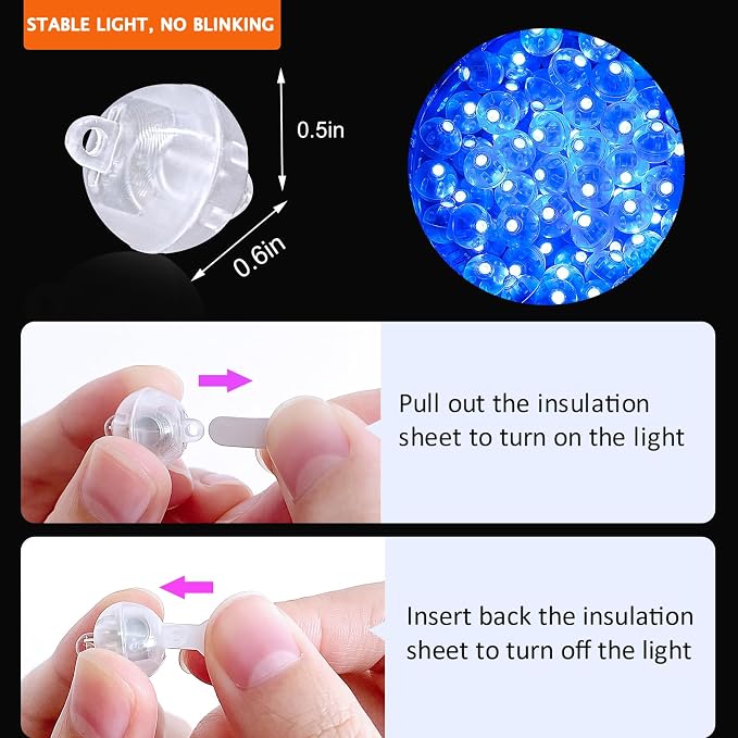 100PCs Mini Led Lights, Led Balloons Light - Image 3