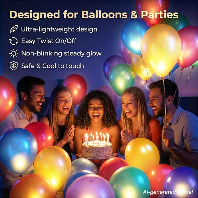 LIAHO 24x Battery Operated LED Party Lights, Waterproof - Image 7