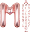Letter Balloons Rose Gold 40 Inch M Large Big Foil Mylar Balloon | by Unknown