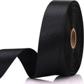 7/8 Inch 30 Yards Black Satin Craft Ribbon-Single Face Polyester Ribbon by Unknown