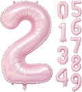 40 Inch Pink Number 2 Foil Balloon by Unknown