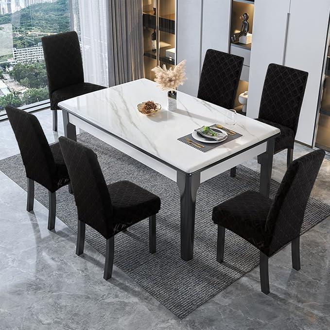 Waterproof Dining Chair Covers Set of 2 Parsons Chair Slipcovers | Double - Image 6