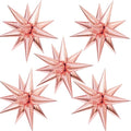 60 Pcs Star Balloons Explosion 12 Point Foil Cone Balloons Magic Balloon Large by TOTAFAM