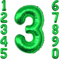 Green Number 3 Balloon 40 Inch, Foil Numeral by Unknown
